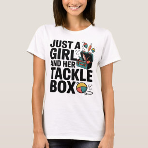 Funny Womens Fishing Cute Female Angler T-Shirt