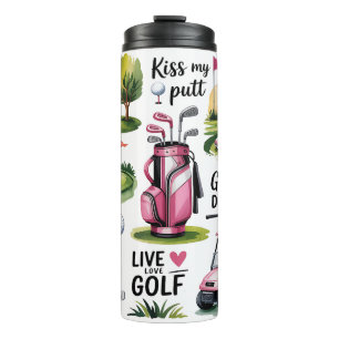 Funny Women's Golf Thermal Tumbler