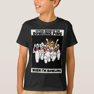 Funny Womens Kids Seven Ten Pin Laughing Mocking B T-Shirt