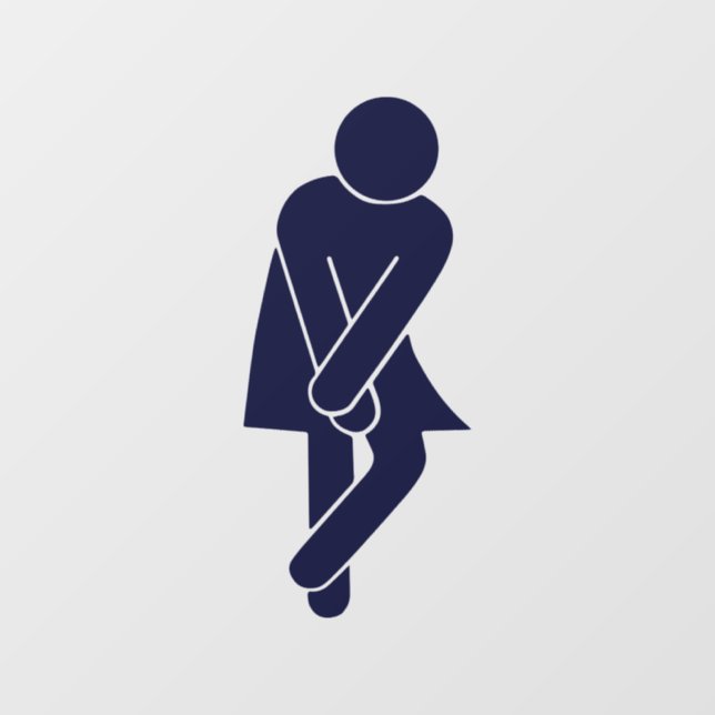 Funny Women's Restroom Sign (Sheet)