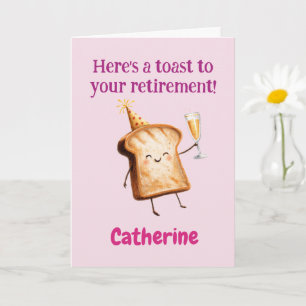 Funny Womens Retirement Congratulations Custom Card