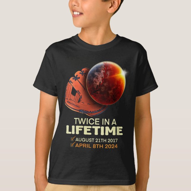 Funny Womens Solar Eclipse Twice Lifetime T-Shirt (Front)