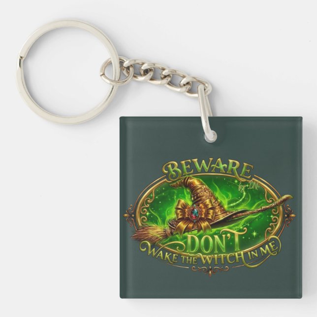 Funny Women's Statement Quote Keychain (Front)