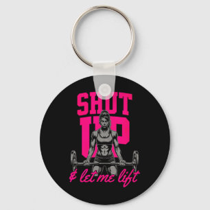 Funny Women's Weightlifting Bodybuilding Muscle Sa Keychain