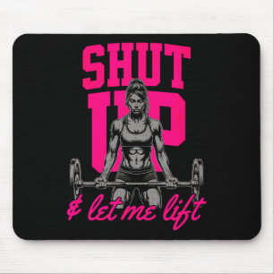 Funny Women's Weightlifting Bodybuilding Muscle Sa Mouse Pad