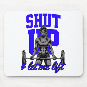 Funny Women's Weightlifting Bodybuilding Muscle Sa Mouse Pad