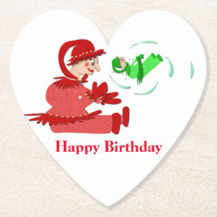 Funny wooden play figures,Personalized kids Paper Coaster