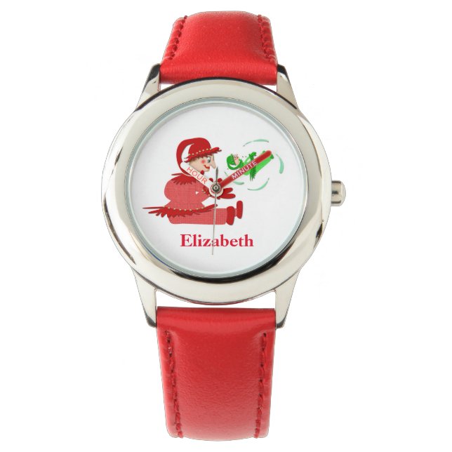 Funny wooden play figures,Personalized kids Watch (Front)