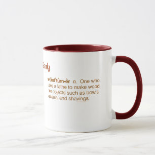 Funny Woodturner Definition Woodturning Custom Mug