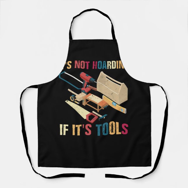 Funny Woodworker Art Carpenter Wood Working Tools  Apron (Front)