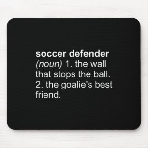 Funny Word Definition Soccer Defence Vocabulary Mouse Pad