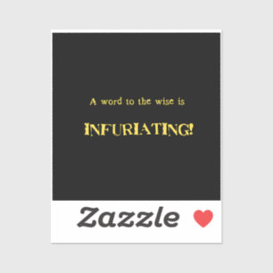 Funny 'Word to the Wise' Humour