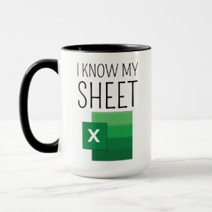 Funny Work Colleague Spreadsheet Gift Coffee Mug,  Mug