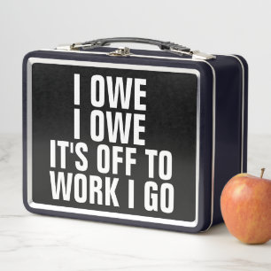 FUNNY WORK FOR HUSBAND RETRO METAL LUNCHBOXES