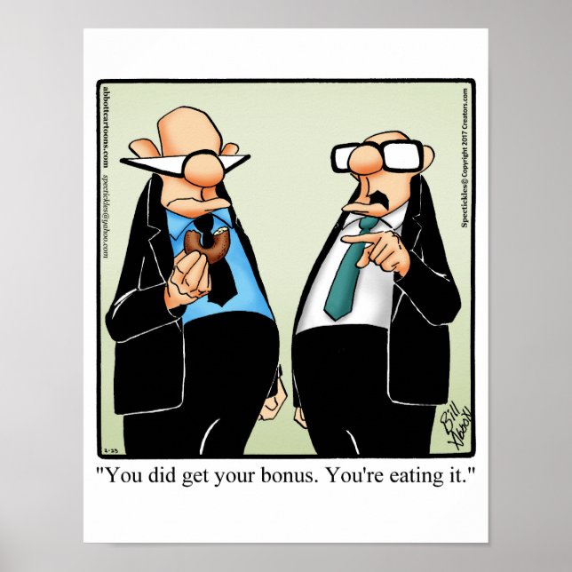 Funny Work Humor Bonus Poster (Front)
