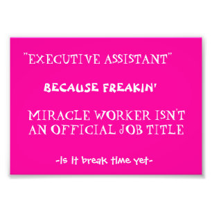 funny work quote photo print