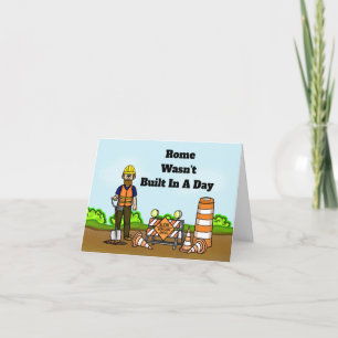 Funny Work Zone Awareness Week Greeting Card