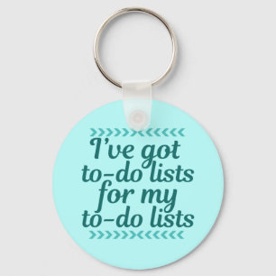 Funny Workaholic Keychain