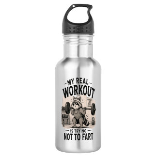 Funny Workout Bottle Trying Not to Fart
