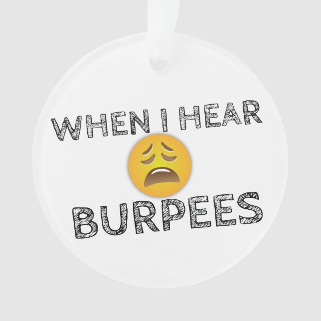 Funny Workout Gym Humour Ornament (Front)