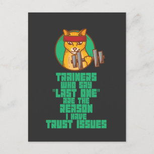 Funny Workout Postcard