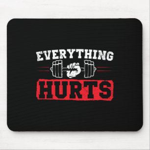 Funny Workout Saying Bodybuilding Lovers Bodybuild Mouse Pad