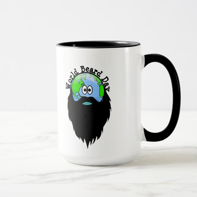 Funny World Beard Day Mug (Right)