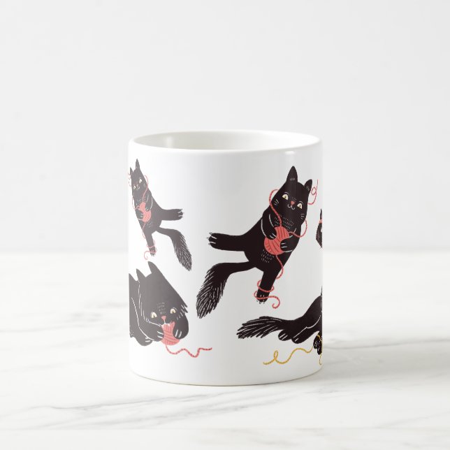 Funny World Of Cats Coffee Mug (Center)