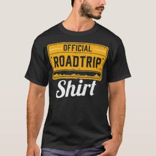Funny World Traveller Gift Official Road Trip T-Shirt
