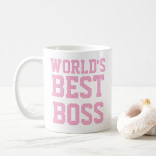 Funny worlds best boss coffee mug