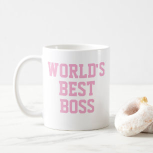 Funny worlds best boss coffee mug