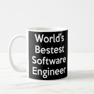 Funny Worlds Bestest Software Engineer Coder Sweat Coffee Mug