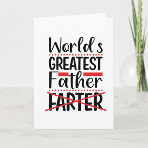 Funny Worlds Greatest Father Card