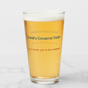 Funny   World's Greatest Father   Father's Day Glass