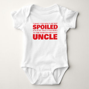 funny world's greatest uncle baby bodysuit