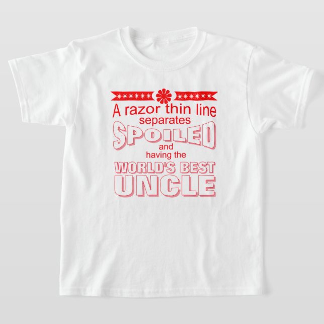 funny world's greatest uncle T-Shirt (Laydown)