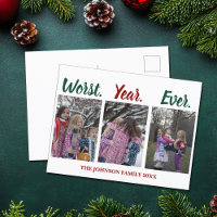 Funny Worst Year Ever Christmas Holiday Humour