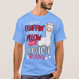 Funny Wound Care Nurse Alpaca Llama Pun Saying Gif T-Shirt