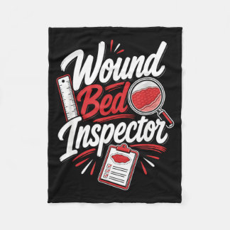 Funny Wound Care Nurse Humour Saying Joke Fleece Blanket