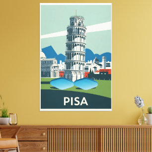 Funny WPA national parks style Canvas Print