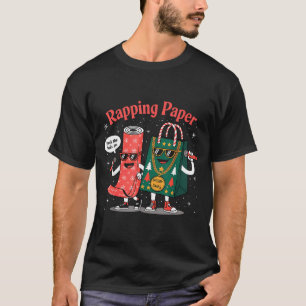 Funny Wrapng Rapng Paper Wrap Music Rap Pj T-Shirt
