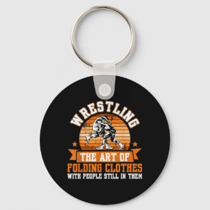 Funny Wrestling Apparel For Men Women Kids Keychain