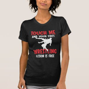 Funny Wrestling Coach Lesson Wrestler Humor T-Shirt
