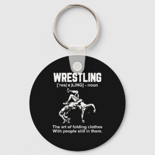 Funny Wrestling Definition The Art Of Folding Clot Keychain