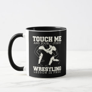 Funny Wrestling Lesson Quote Coffee Mug