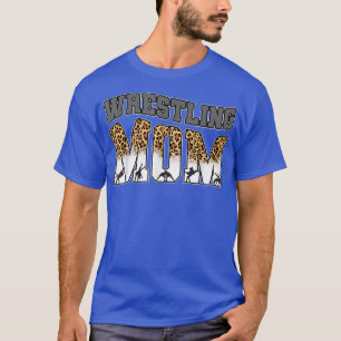 Funny Wrestling Mom Mama Sport Lover Leopard Game T-Shirt