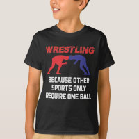 Funny Wrestling Other Sports Only Require One Ball