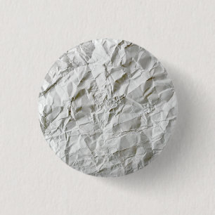 Funny wrinkled paper 1 inch round button
