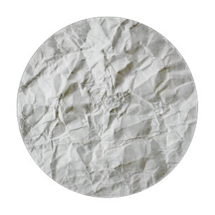 Funny wrinkled paper cutting board