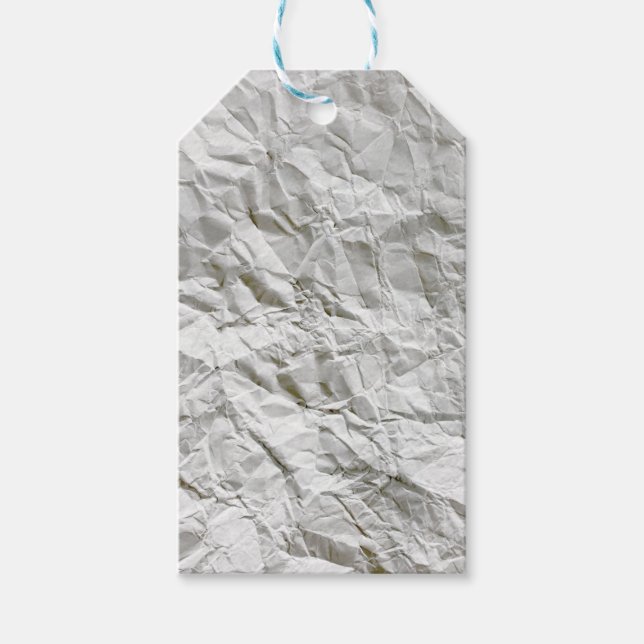 Funny wrinkled paper gift tags (Front)